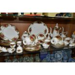 THIRTY NINE PIECES OF ROYAL ALBERT OLD COUNTRY ROSES TEA AND GIFT WARES, comprising a coffee pot,