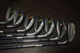 A COLLECTION OF TAYLOR MADE R BLADEZ GOLF CLUBS comprising an S 55-degree, putter, 5, 6, 7, 8 and