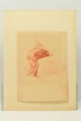 CIRCLE OF ERNEST ALFRED COLE (1880-1979) A STUDY FOR A SCULPTURE, unsigned, red chalk on paper,