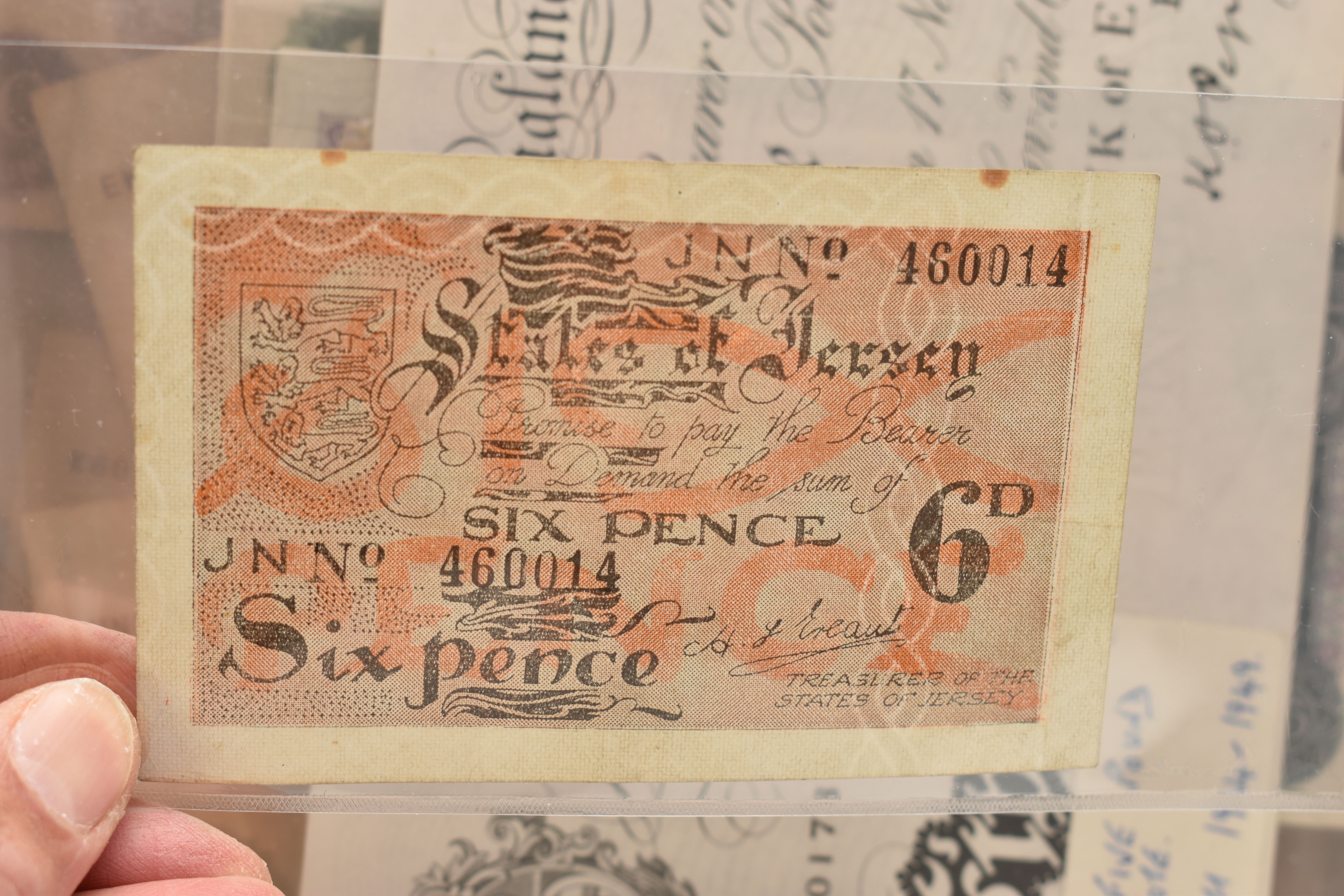 A BANKNOTE ALBUM OF MAINLY BANK OF ENGLAND NOTES, to include early Bradbury 1917 £1 E28, a Pre - Image 6 of 15