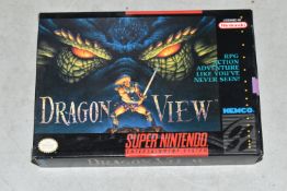 DRAGON VIEW NINTENDO SNES GAME, NSTC version of a game that never released in PAL territories,
