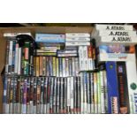BOX OF GAMES, including games for the PS3, Xbox 360, PSP, DS, 3DS, Atari 1040ST, Commodore 64, ZX