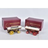 TWO BOXED LIMITED EDITION MILESTONE MODELS WHITEMETAL SHOWMANS ENGINE MODELS, No.1 Burrell Scenic