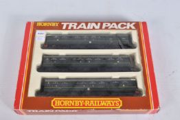 A BOXED HORNBY OO GAUGE CLASS 110 THREE CAR D.M.U. TRAIN PACK SET, No.R369, comprising motor car