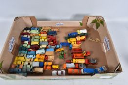 A TRAY OF UNBOXED LESNEY MATCHBOX DIE-CAST MODEL VEHICLES, apporximately 81 in total, various models