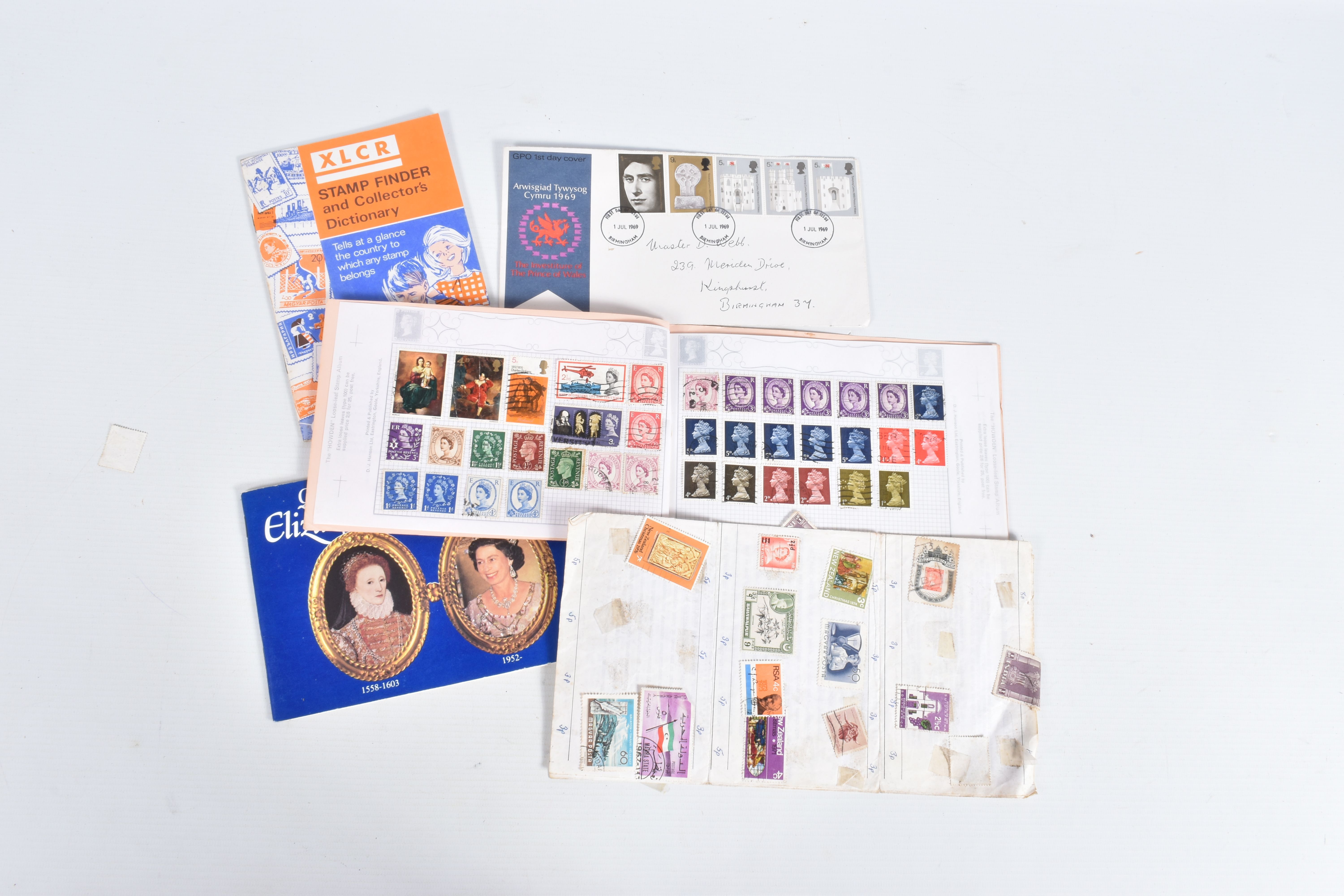 SMALL BOX OF STAMPS IN THREE ALBUMS AND LOOSE IN PACKETS INCLUDING SOME MINT GB DECIMAL - Bild 14 aus 14