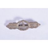 WWII ERA GERMAN KRIEGSMARINE CLOSE COMBAT CLASP, it has a tapered pin on the reverse and the