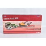 A BOXED LIMITED EDITION CORGI HEAVY HAULAGE MERCEDES-BENZ ACTROS NOOTEBOOM LOW LOADER 1:50 DIE-