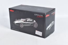 A BOXED SCHUCO EXKLUSIV COOPER T51 #8 WORLD CHAMPION 1959 1:18 MODEL RACECAR, numbered 45 003