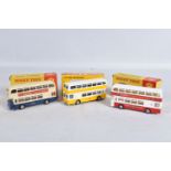 A BOXED METOSUL LEYLAND ATLANTEAN DOUBLE DECKER BUS, No.34, S.M.C. yellow and white livery,