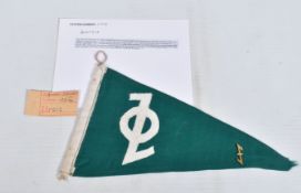 A TRIANGULAR CLOTH PENNANT, this relates to the Christian Socialist Party of Austrian Chanceller