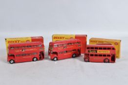 TWO BOXED DINKY TOYS A.E.C. ROUTEMASTER BUS MODELS, No.289, both are the version with 'Tern