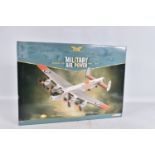 A BOXED CORGI AVIATION ARCHIVE MILITARY AIR POWER ARVO LANCASTER MK.1OMP, FM104 1:72 MODEL AIRCRAFT,