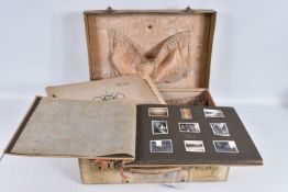 TWO 1936 BERLIN OLYMPIC ALBUMS OF PHOTOGRAPHS, ticket stubs, stamped postcards, the first album