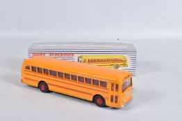 A BOXED DINKY SUPERTOYS WAYNE SCHOOL BUS, No.949, version with red lines and bumper, complete but