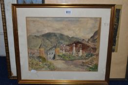 HERMINE FAULHABER (1884-1952) 'St VIET', an Austrian alpine village scene, signed and titled
