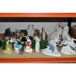 ONE BOX OF CERAMICS AND FIGURINES, to include a Royal Doulton 'Simone' HN2378, a Royal Doulton '