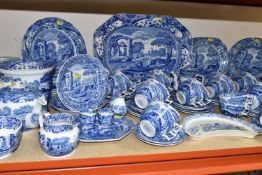 A QUANTITY OF COPELAND SPODE ITALIAN PATTERN TEA, DINNER AND HOMEWARES, comprising a pair of