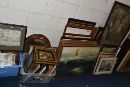 A LARGE QUANTITY OF PRINTS ETC, to include art exhibition posters, print after William Holman