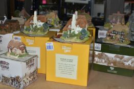 THIRTEEN BOXED LILLIPUT LANE SCULPTURES FROM COLLECTORS CLUB AND ANNIVERSARY COLLECTION, most with