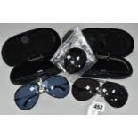 TWO PAIRS OF VINTAGE CASED PORSCHE CARRERA SUNGLASSES WITH SPARE LENSES (2) (Condition Report: