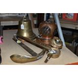 A GROUP OF MARITIME RELATED METALWARE, comprising a small anchor B&A -LD11, a large reproduction