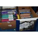 TWO BOXES OF BOOKS, containing approximately thirty-five miscellaneous titles in hardback and