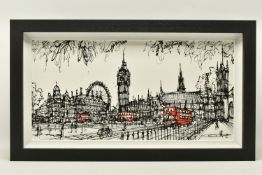 INGO (GERMAN CONTEMPORARY) 'PARLIAMENT SQUARE', a signed limited edition print on board, hand
