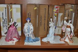 FOUR BOXED ROYAL DOULTON AND COALPORT 'OPERA HEROINES' COLLECTIONS FIGURINES, limited editions for