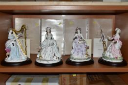 FOUR BOXED ROYAL WORCESTER LIMITED EDITION 'GRACEFUL ARTS' FIGURINES, comprising a limited