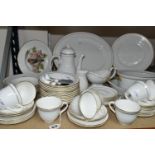 A QUANTITY OF ROYAL WORCESTER 'CONTESSA' DINNERWARE, comprising large meat plate, eight dinner