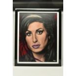 PETE HUMPHREYS (BRITISH CONTEMPORARY) 'AMY', a portrait of singer Amy Winehouse, signed bottom
