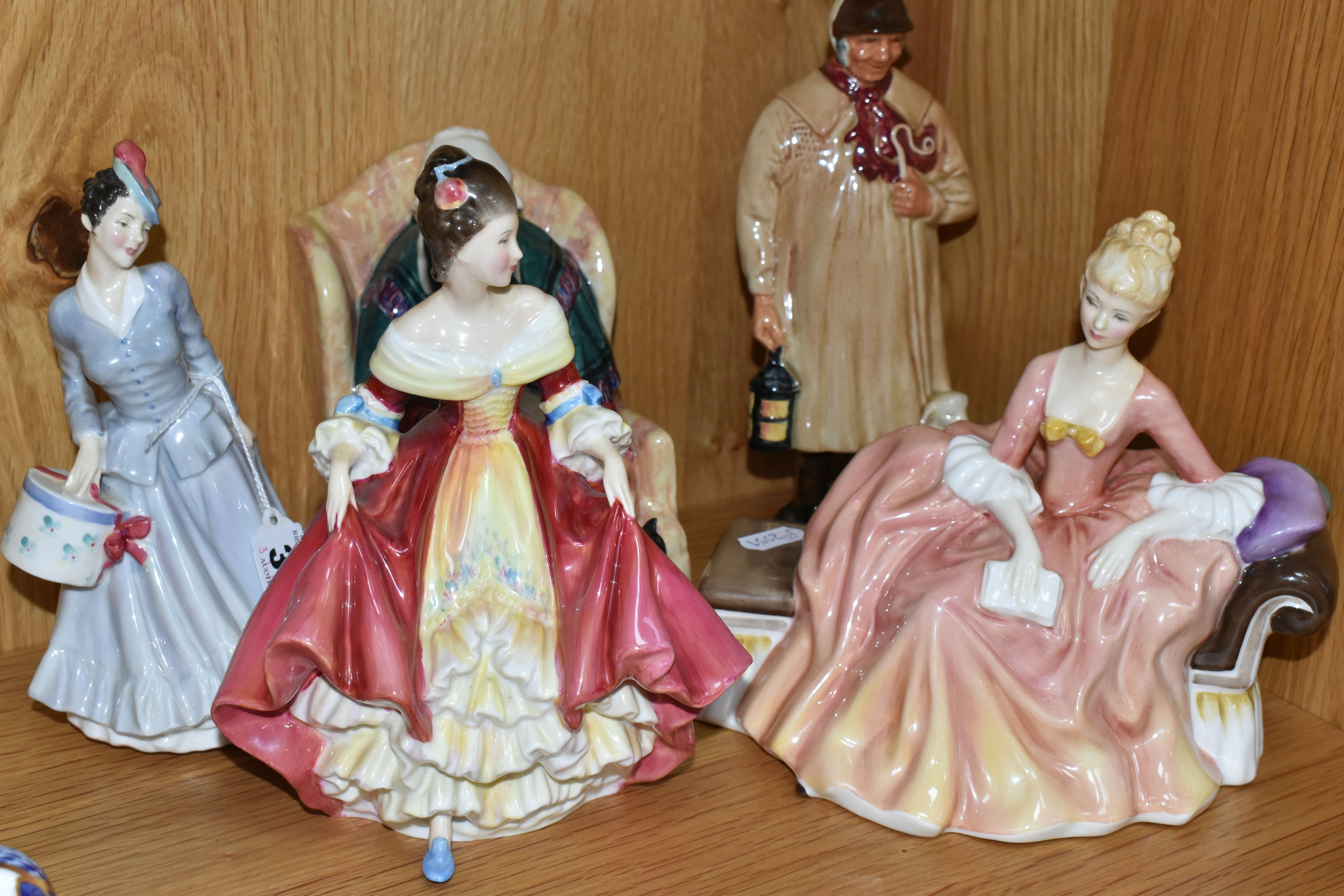 FIVE ROYAL DOULTON FIGURES, comprising 'Midinette' HN2090, 'Reverie' HN2306, 'Southern Belle'