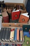 THREE BOXES OF BOOKS, approximately fifty five hardback titles to include Winston Churchill The