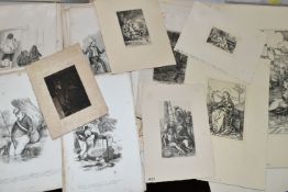 A SMALL QUANTITY OF ETCHINGS AND BOOK ILLUSTRATIONS ETC, to include Reichsdruck etchings by Albrecht