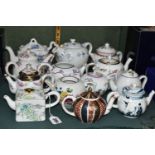 COLLECTION OF MINIATURE/INDIVIDUAL TEAPOTS, comprising thirteen 'Victoria and Albert Museum'