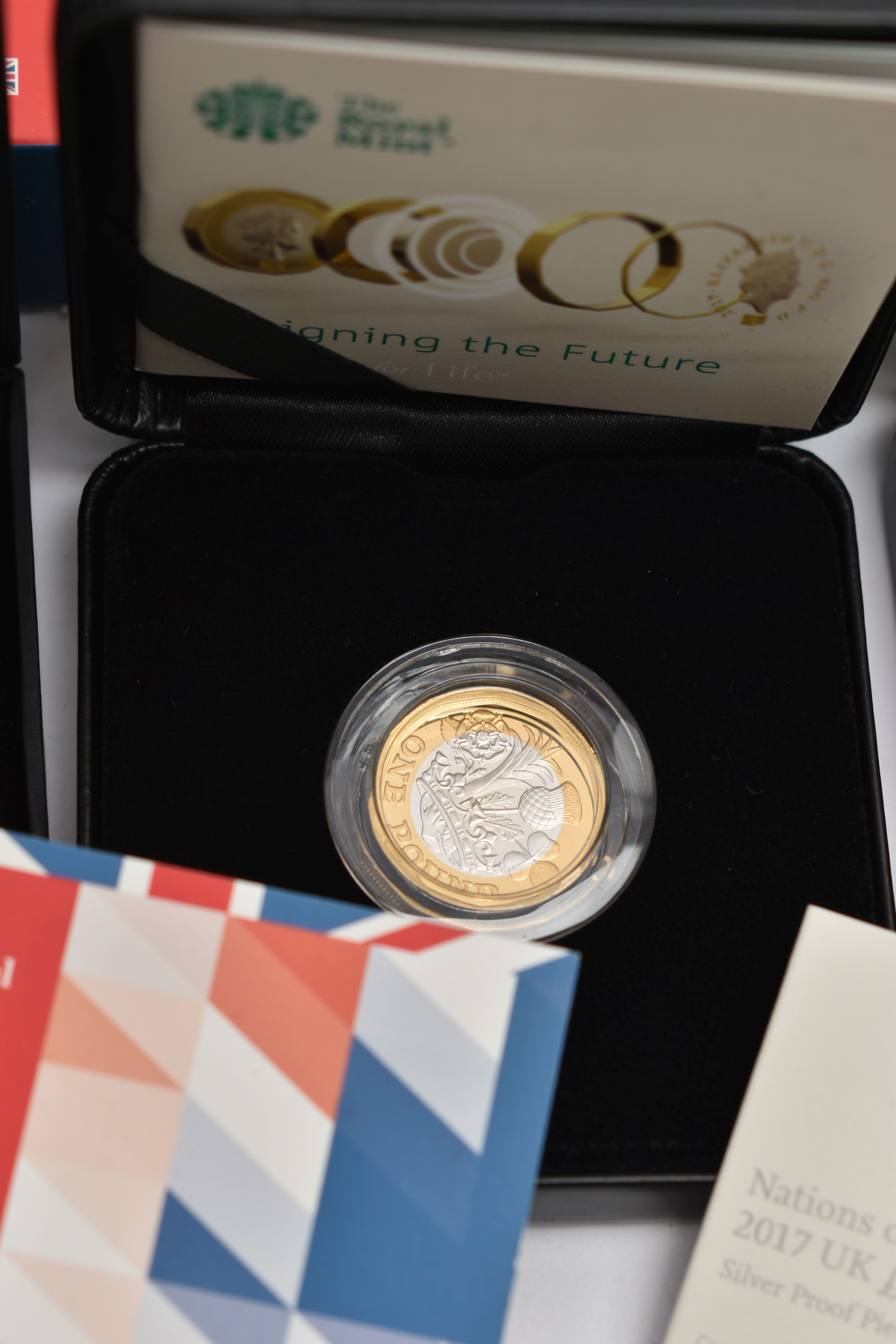 BOXED ROYAL MINT COINS, to include two 'Nations of the Crown 2017 UK £1 Silver Proof coin' numbers - Image 3 of 4