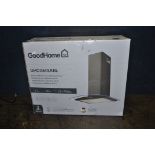 A GOODHOME GHCG60LKBL 60CM CURVED COOKER HOOD brand new in box still sealed (packaging dented and