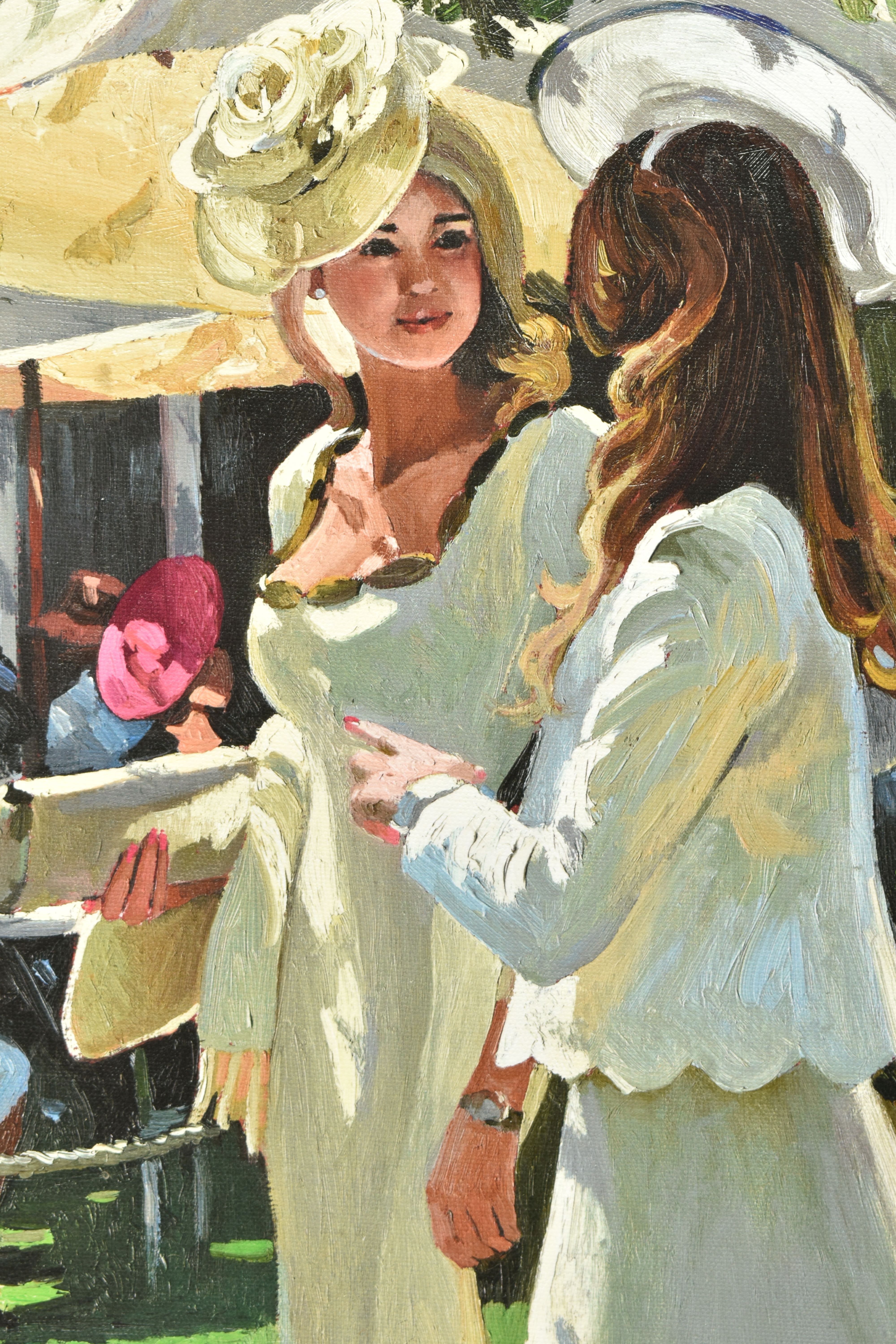 SHERREE VALENTINE DAINES (BRITISH 1959) 'THE COLOUR AND GLAMOUR OF ASCOT', a signed limited - Image 3 of 9