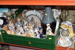 SIX BOXES AND LOOSE ROYAL DOULTON AND OTHER ASSORTED CERAMICS AND GLASSWARE, including three Royal