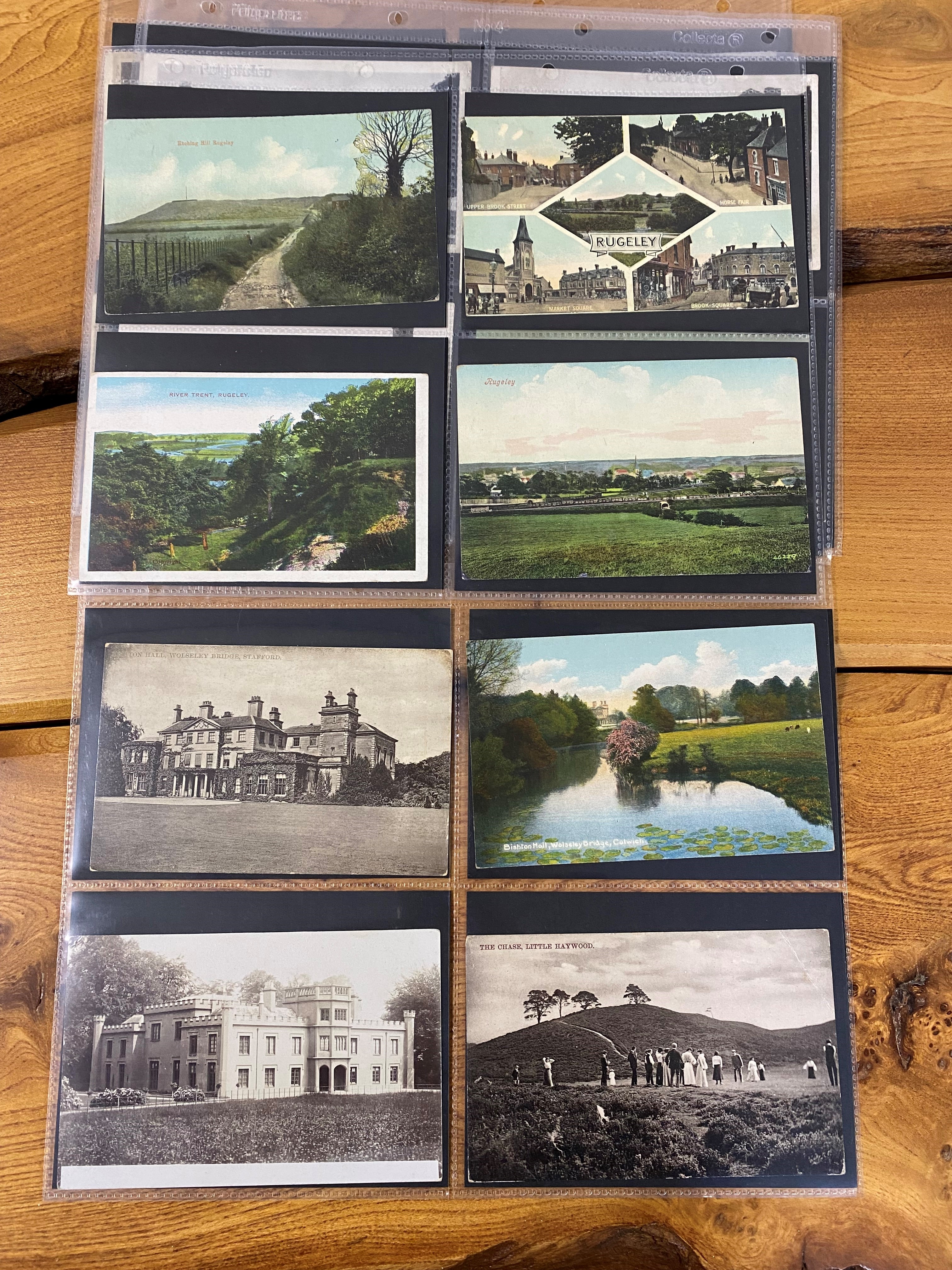 POSTCARDS, Two Albums containing approximately 455 Postcards, 440 of which feature STAFFORDSHIRE & - Image 14 of 16