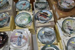 SEVENTY SIX BOXED ORIENTAL THEMED COLLECTOR'S PLATES, comprising four Royal Porcelain plates in 'The