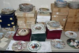 FIFTY ONE CHILD THEMED COLLECTORS PLATES, comprising seven Royal Worcester 'NSPCC' Christmas plates,