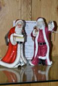 A ROYAL DOULTON 'FATHER CHRISTMAS' HN5040 AND A LIMITED EDITION ROYAL WORCESTER FOR COMPTON &