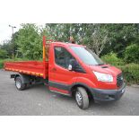 A 2014 FORD TRANSIT PICKUP/TIPPER - LL64 FYJ - This vehicle was first registered in November 2014. A