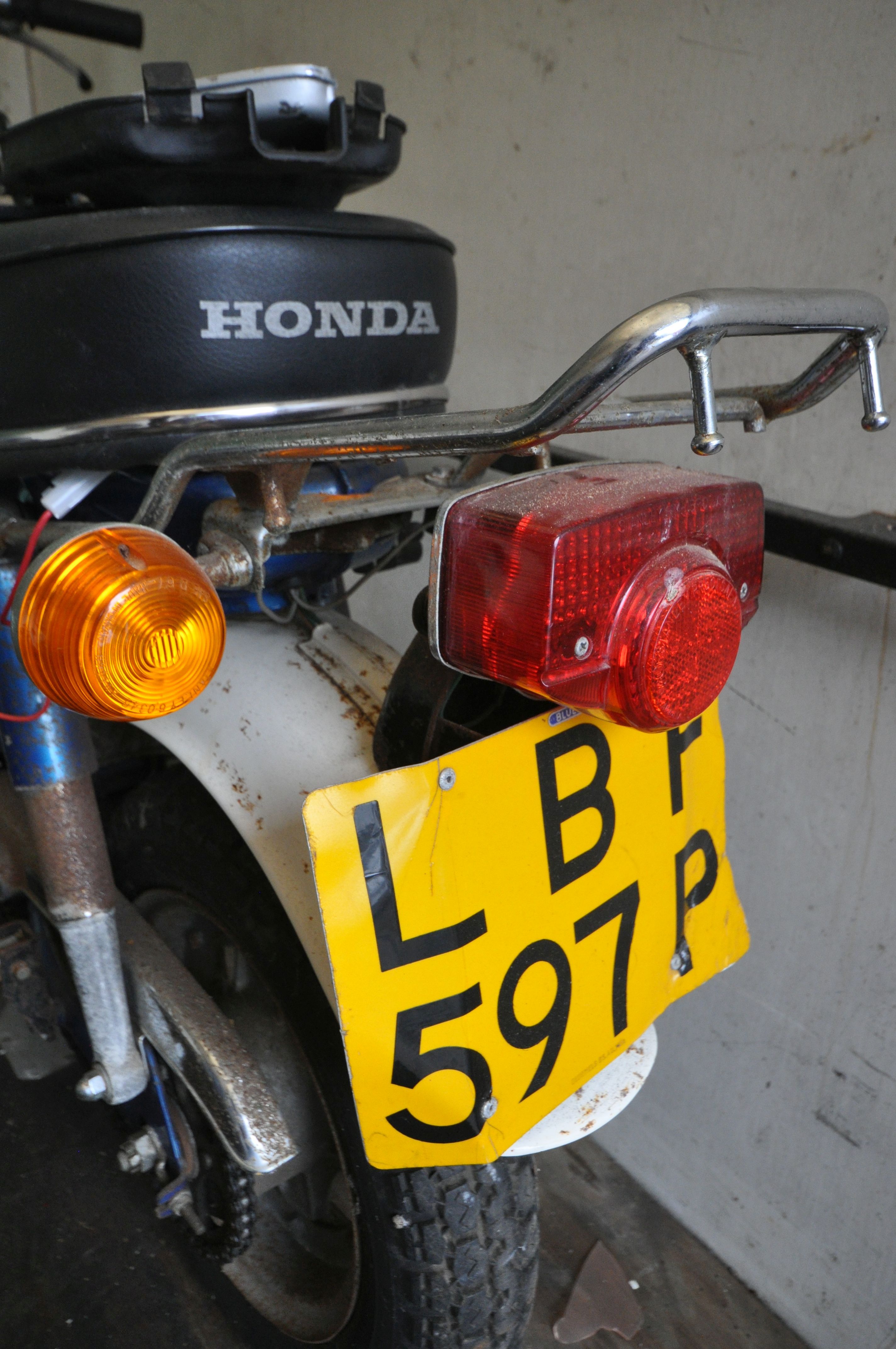 A 1975 HONDA CHALY - LBF 597P - This moped was first registered in August 1975, it has a 72cc petrol - Image 6 of 15