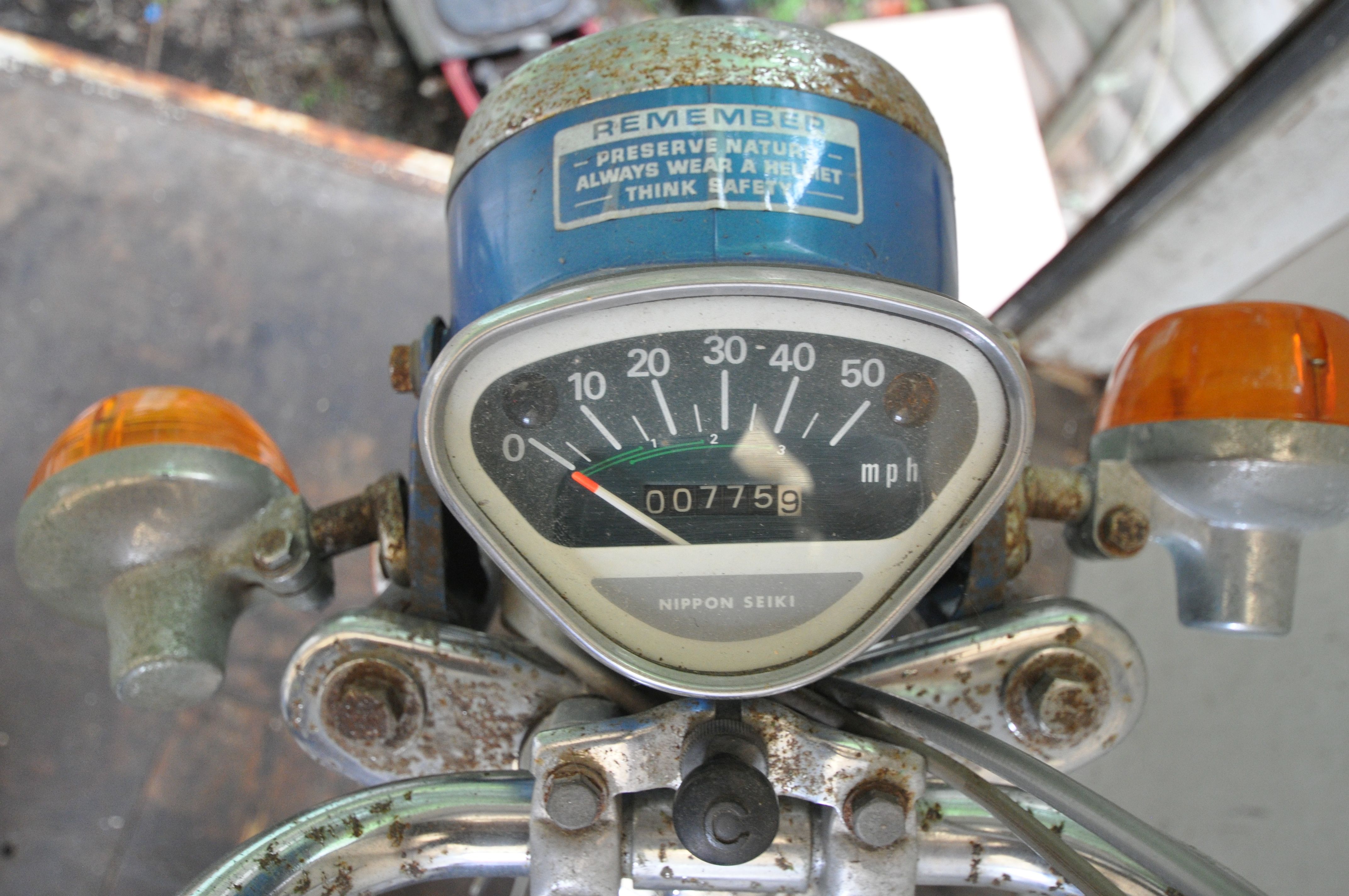 A 1975 HONDA CHALY - LBF 597P - This moped was first registered in August 1975, it has a 72cc petrol - Image 5 of 15