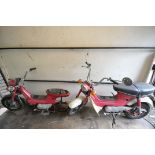A 1976 HONDA CHALY - OEH 22P - This moped registered in June 1976, it has a 72cc petrol engine, No