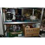 TWO BOXES AND LOOSE KITCHENWARES, to include a Kenwood KMix food processor, boxed Joseph Joseph