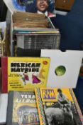 ONE BOX OF 78 AND L.P RECORDS, over eighty '78 records, to include Decca Records albums 'Mexican